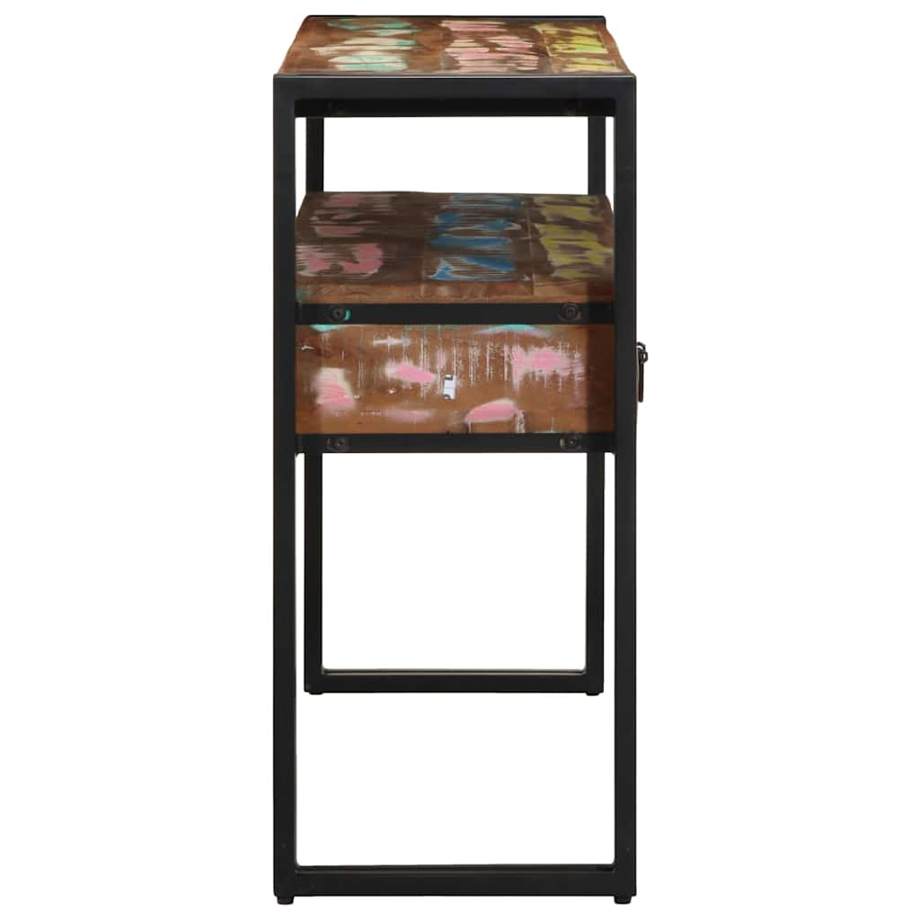 Konsolentisch Mehrfarbig 120 x 33 x 75 cm recyceltes Massivholz