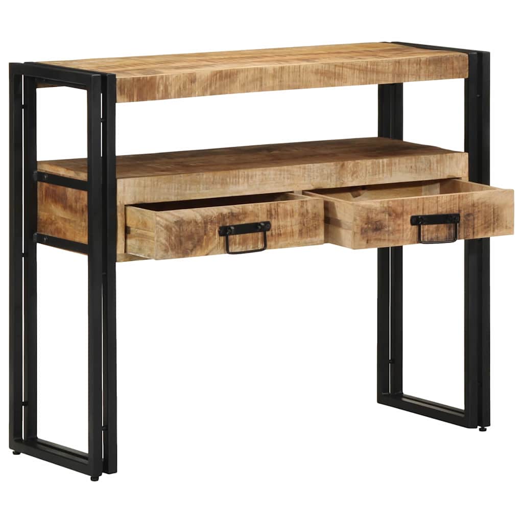 Konsolentisch Braun 90 x 33 x 75 cm massives Mangoholz