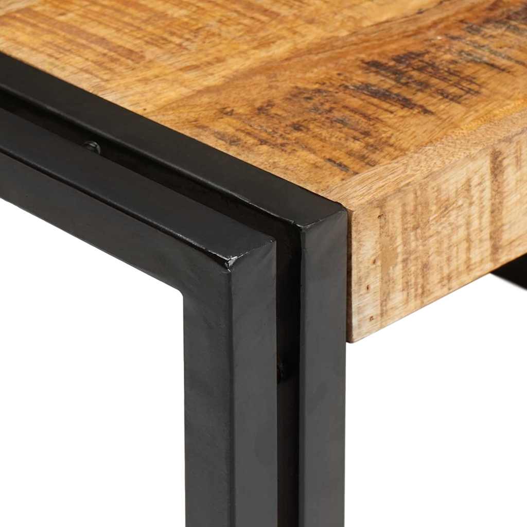Badezimmer Regal 120 x 50 x 23 cm Massives Mango Holz, Eisen