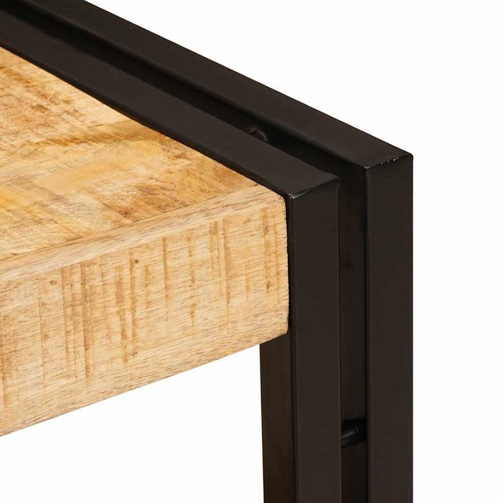 Waschbeckenunterschrank mit Regal Massives Mango-Holz, Eisen