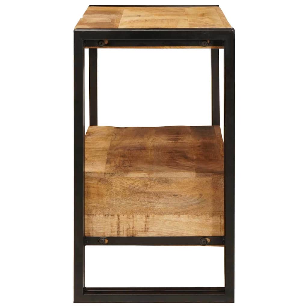 Waschbeckenunterschrank mit Regal Massives Mango-Holz, Eisen