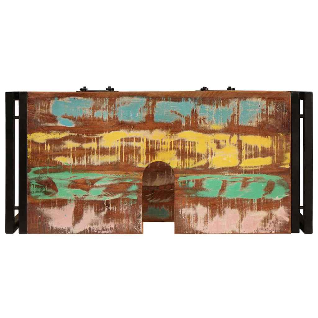 Waschbeckenunterschrank Massives Reclaimed-Holz, Eisen