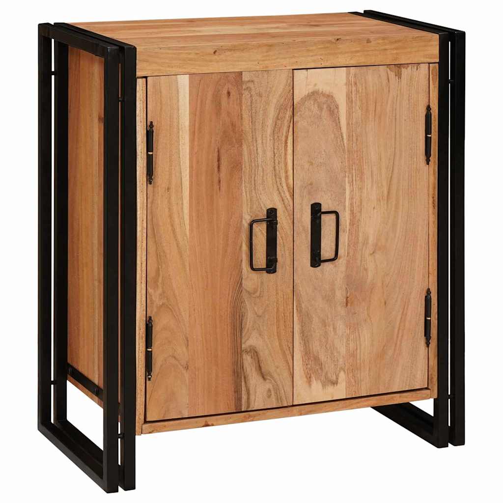 Nachttisch Braun 38 x 33 x 58 cm Akazie Massivholz