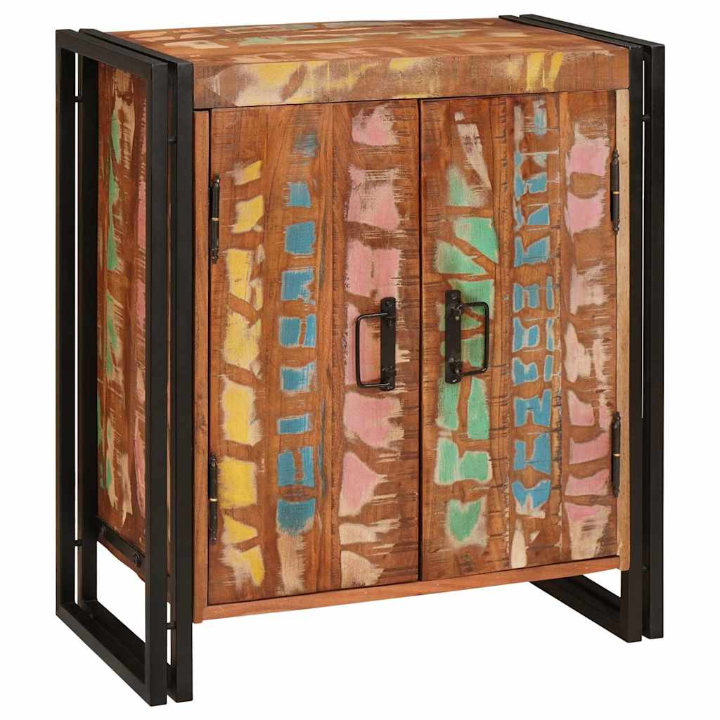Nachttisch Mehrfarbig 38 x 33 x 58 cm recyceltes Massivholz