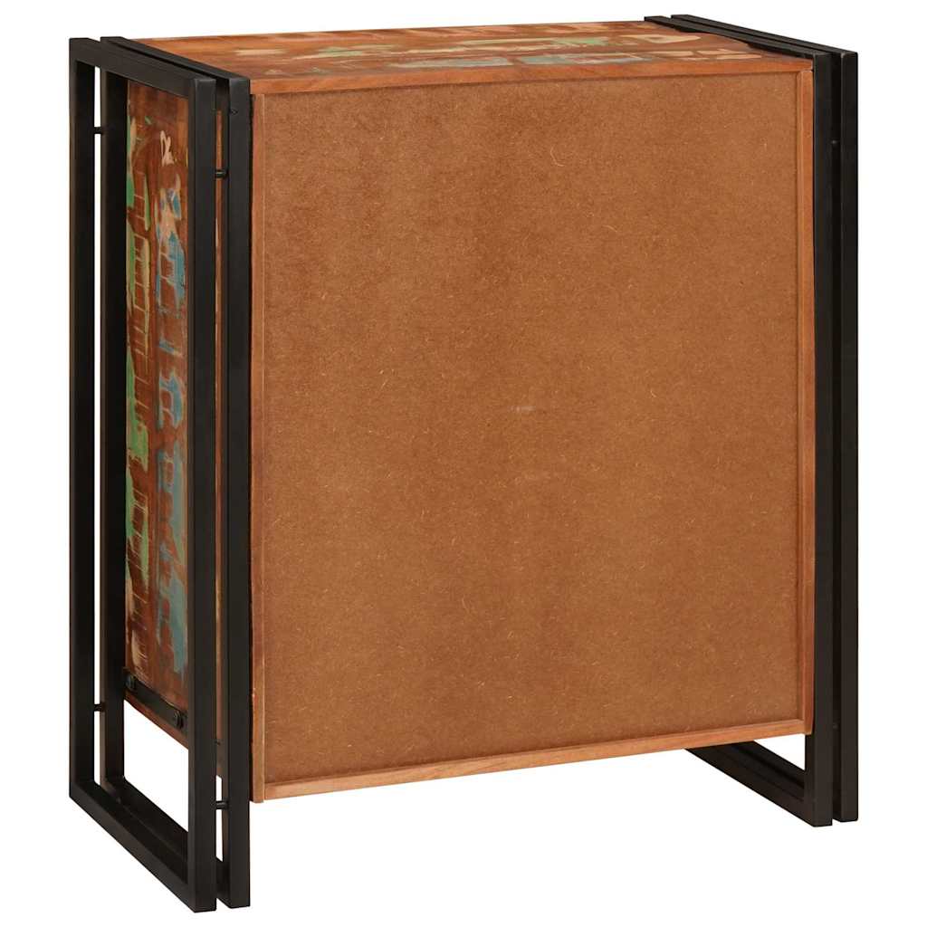 Nachttisch Mehrfarbig 38 x 33 x 58 cm recyceltes Massivholz