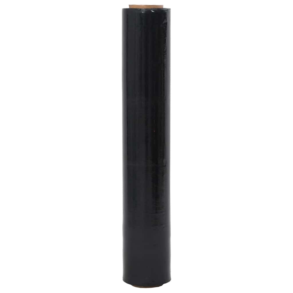 Stretchfolie 2 Stk. Schwarz 30 μm 50 cm x 150 m