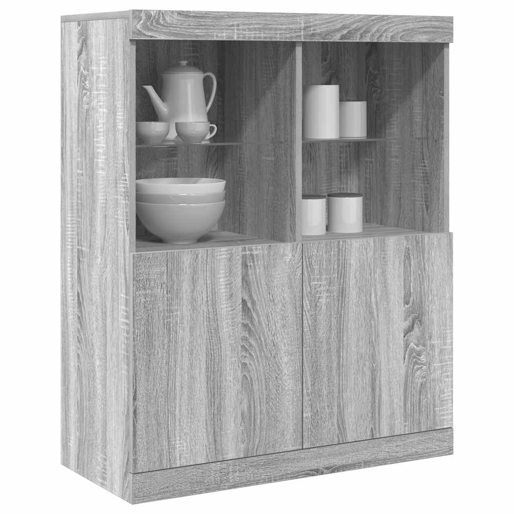 Sideboard Grey Sonoma 81x37x100 cm wood material