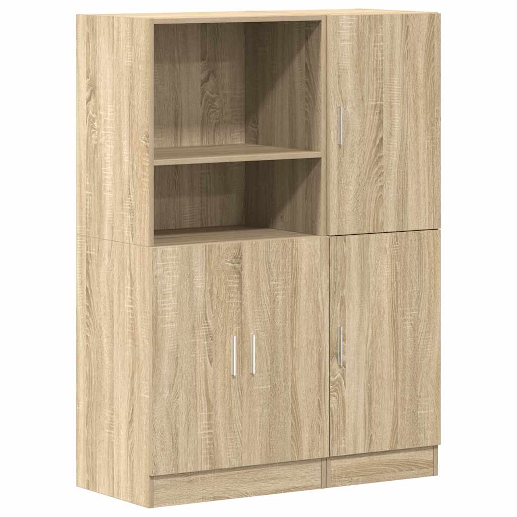 2-piece kitchen cabinet set Sonoma oak wood-based material