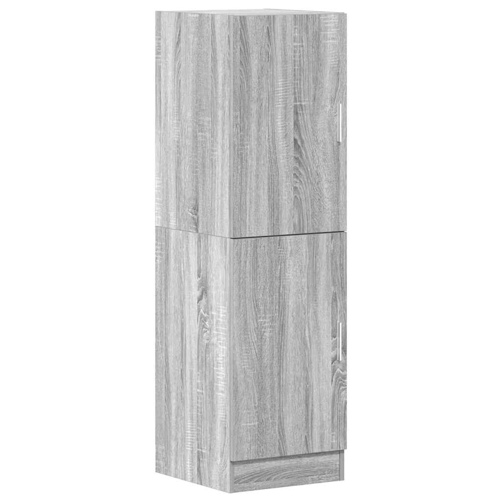 2-piece kitchen cabinet set, gray Sonoma wood-based panel