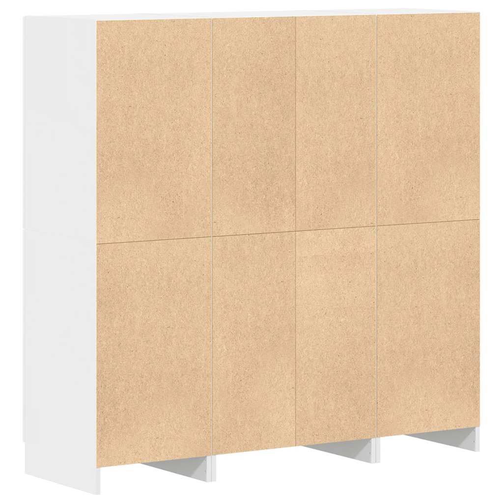 3-piece kitchen cabinet set white wood-based panel
