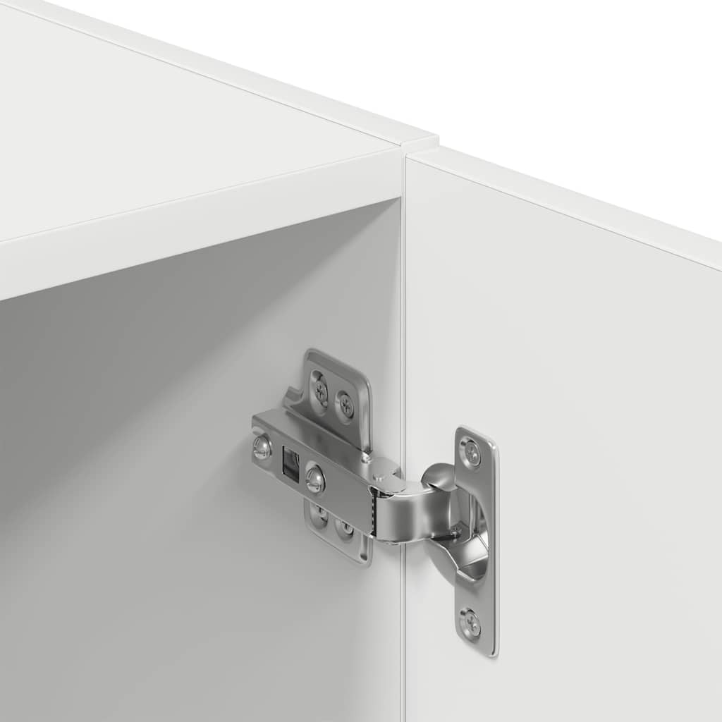 3-piece kitchen cabinet set white wood-based panel