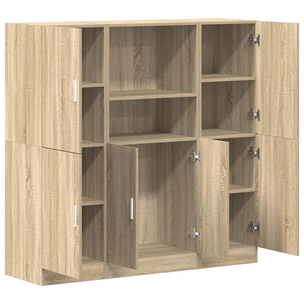 3-piece kitchen cabinet set Sonoma oak wood-based material