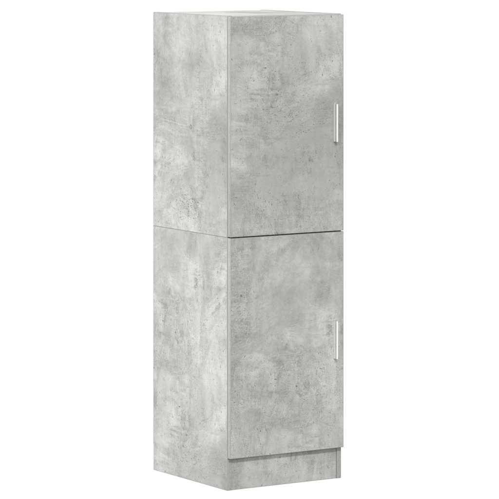 3-piece kitchen cabinet set concrete grey wood-based material