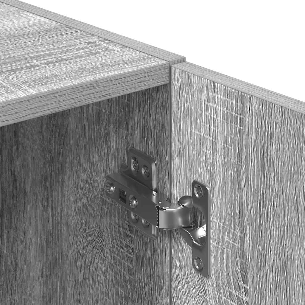 3-piece kitchen cabinet set, gray Sonoma wood-based panel