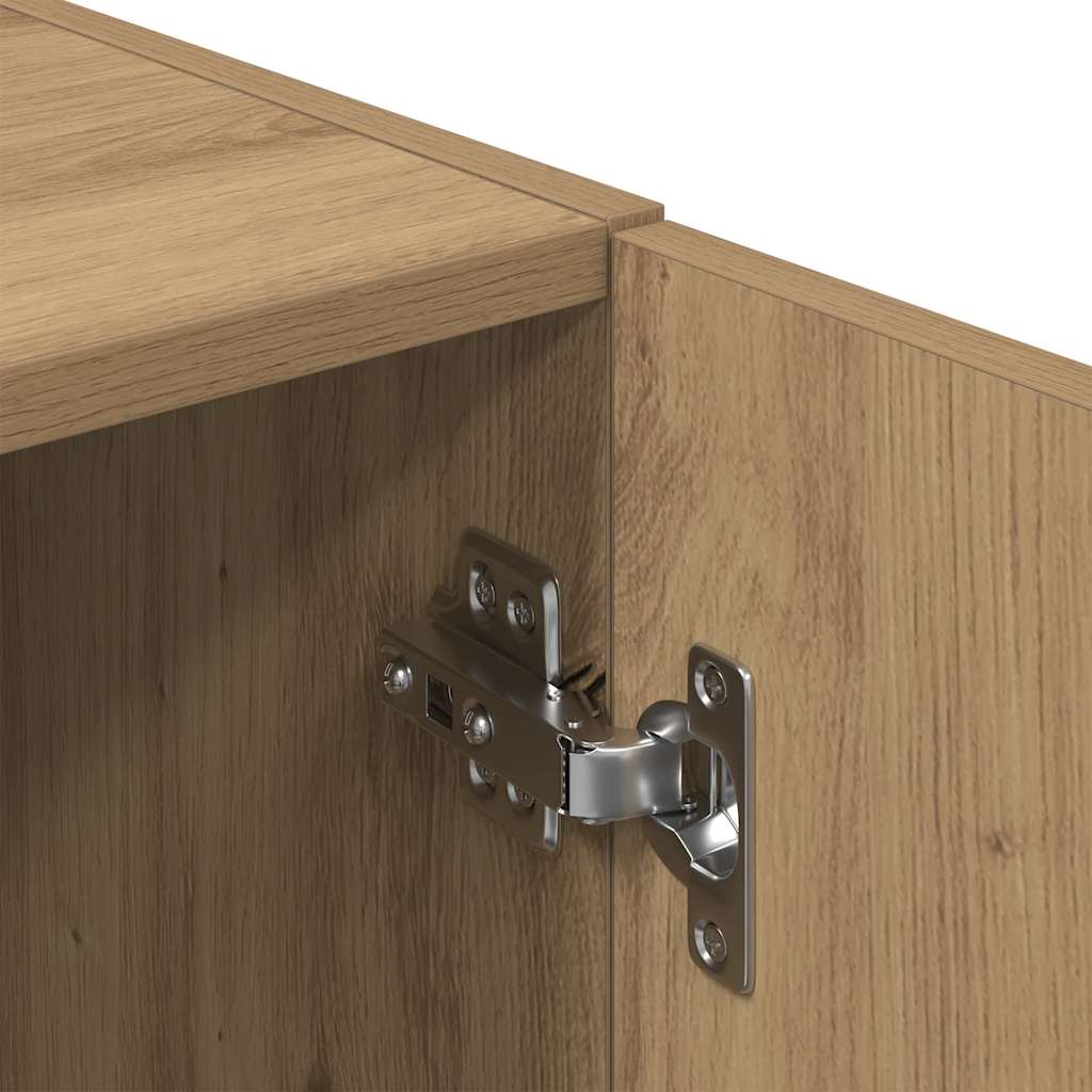 3-piece kitchen cabinet set, Artisan oak wood-based material