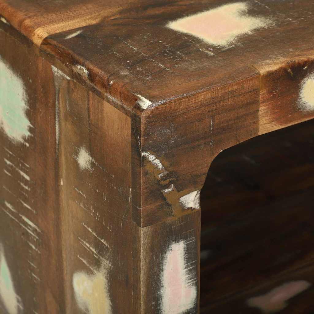 Couchtisch Mehrfarbig 90 x 50 x 35 cm recyceltes Massivholz