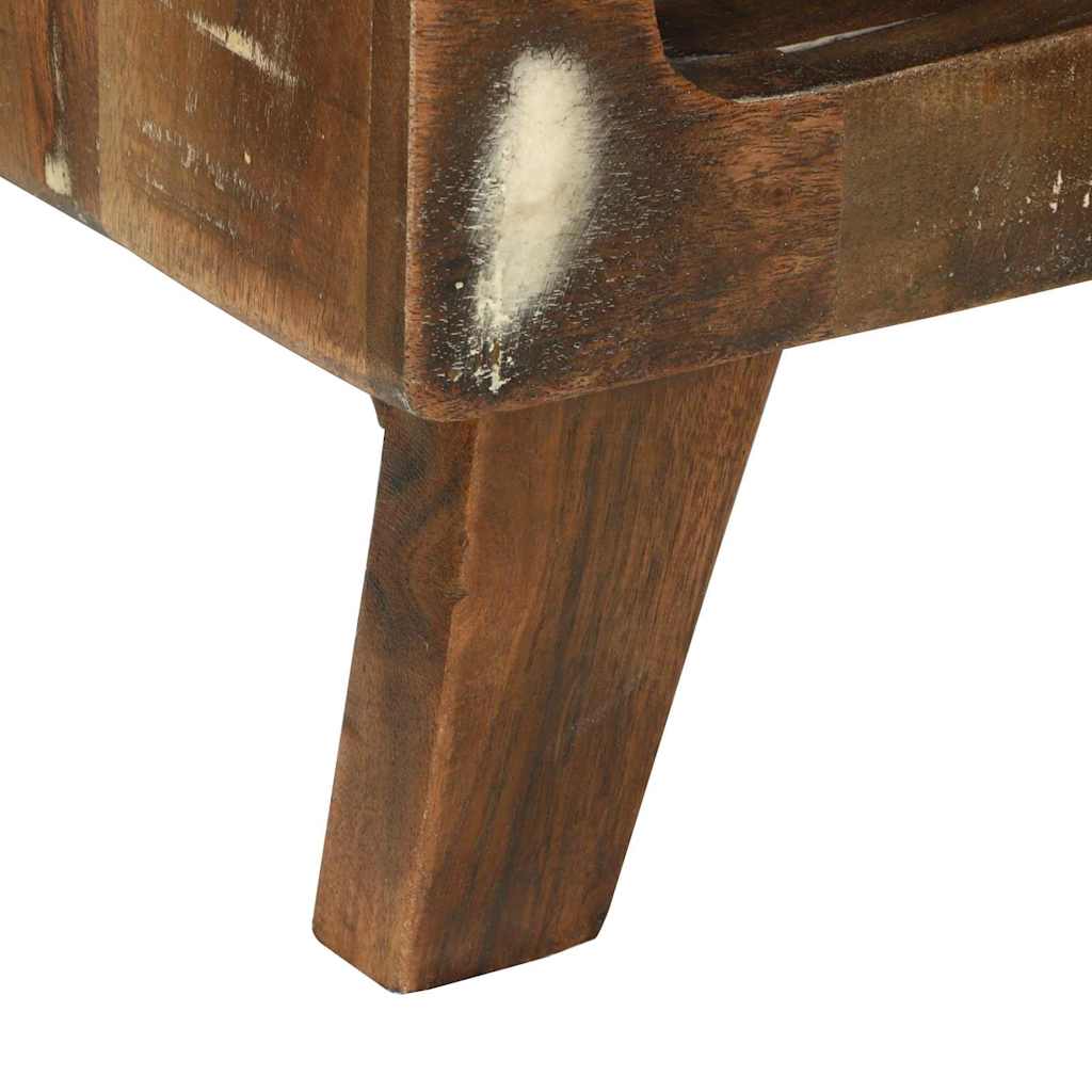 Couchtisch Mehrfarbig 90 x 50 x 35 cm recyceltes Massivholz