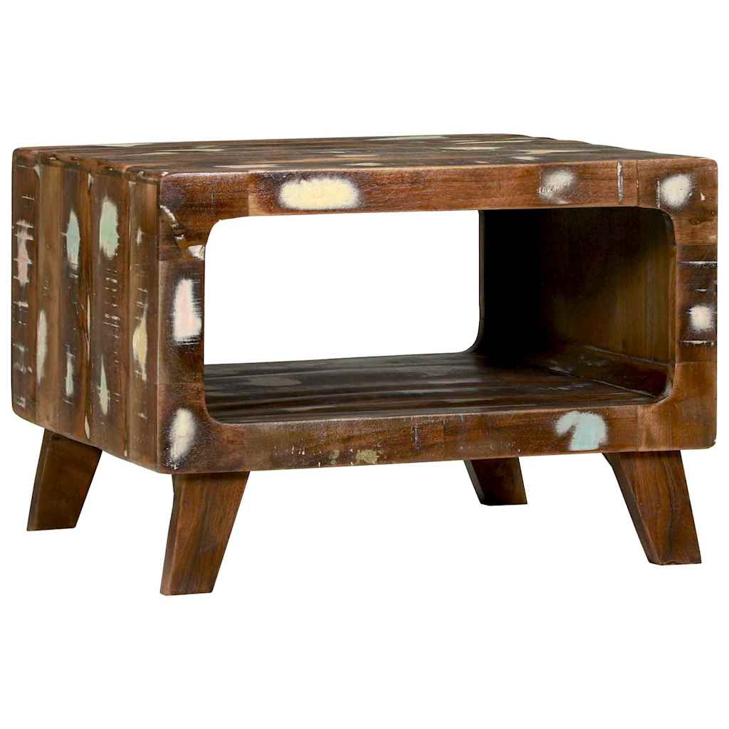 Couchtisch Mehrfarbig 50 x 50 x 35 cm recyceltes Massivholz