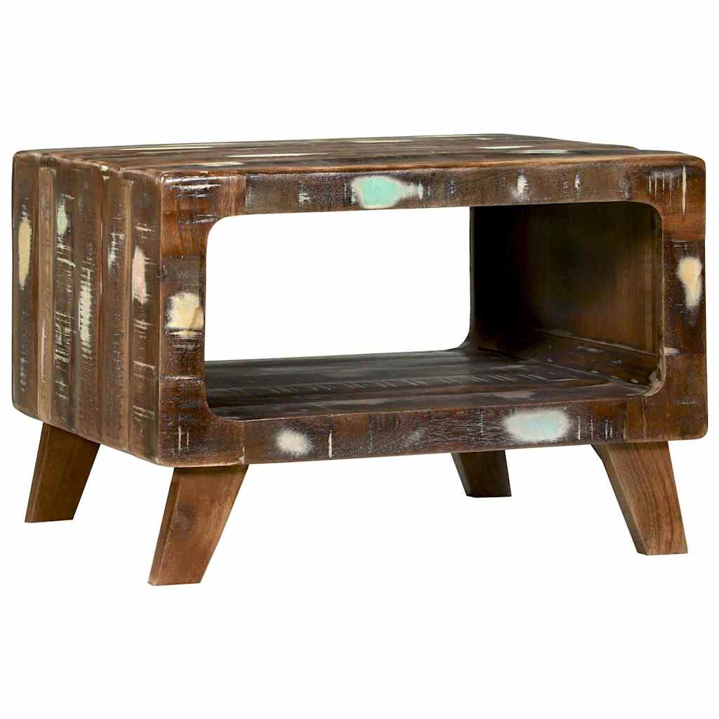 Couchtisch Mehrfarbig 50 x 50 x 35 cm recyceltes Massivholz