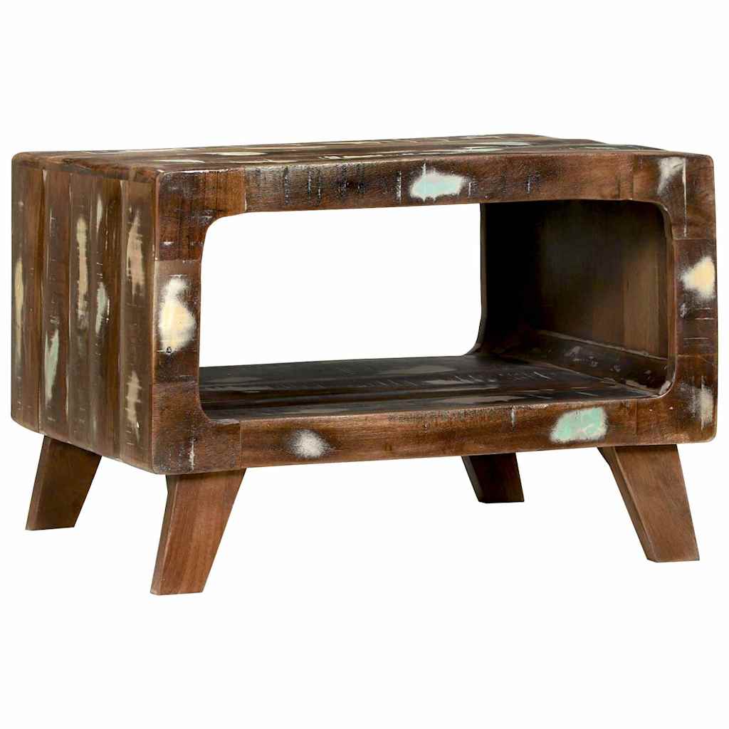 Couchtisch Mehrfarbig 50 x 50 x 35 cm recyceltes Massivholz