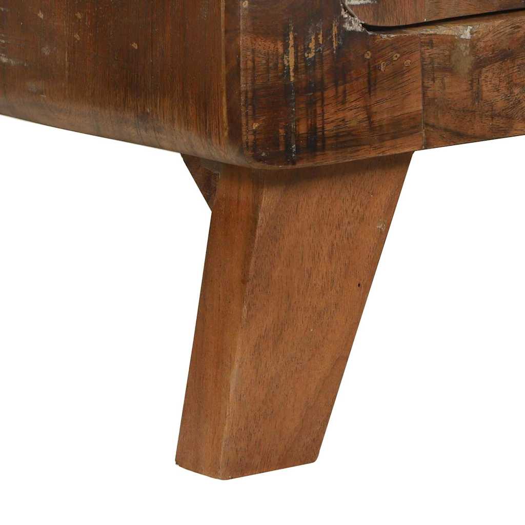 Couchtisch Mehrfarbig 80 x 54 x 45 cm recyceltes Massivholz