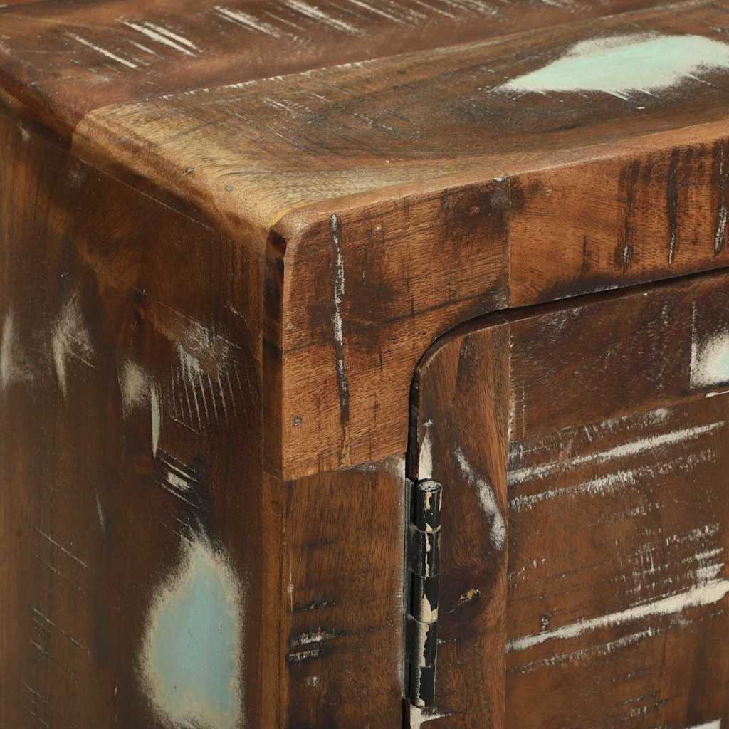 Couchtisch Mehrfarbig 80 x 54 x 45 cm recyceltes Massivholz