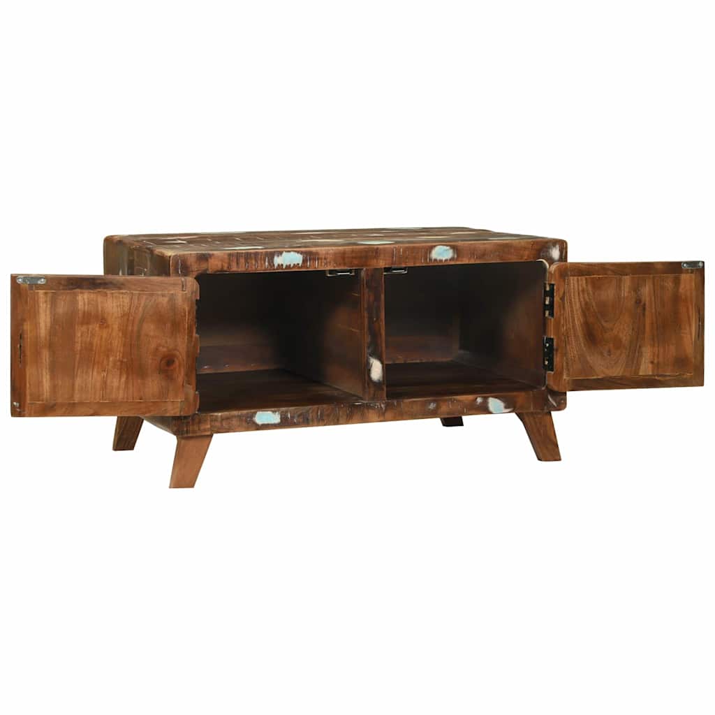 Couchtisch Mehrfarbig 80 x 54 x 45 cm recyceltes Massivholz