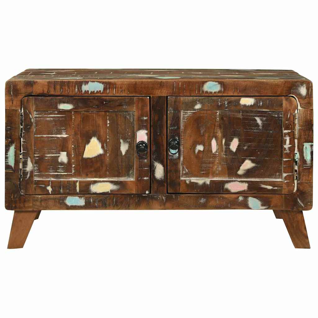 Couchtisch Mehrfarbig 80 x 54 x 45 cm recyceltes Massivholz
