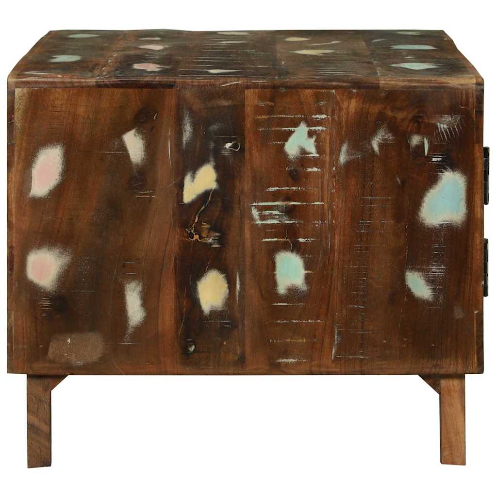 Couchtisch Mehrfarbig 80 x 54 x 45 cm recyceltes Massivholz