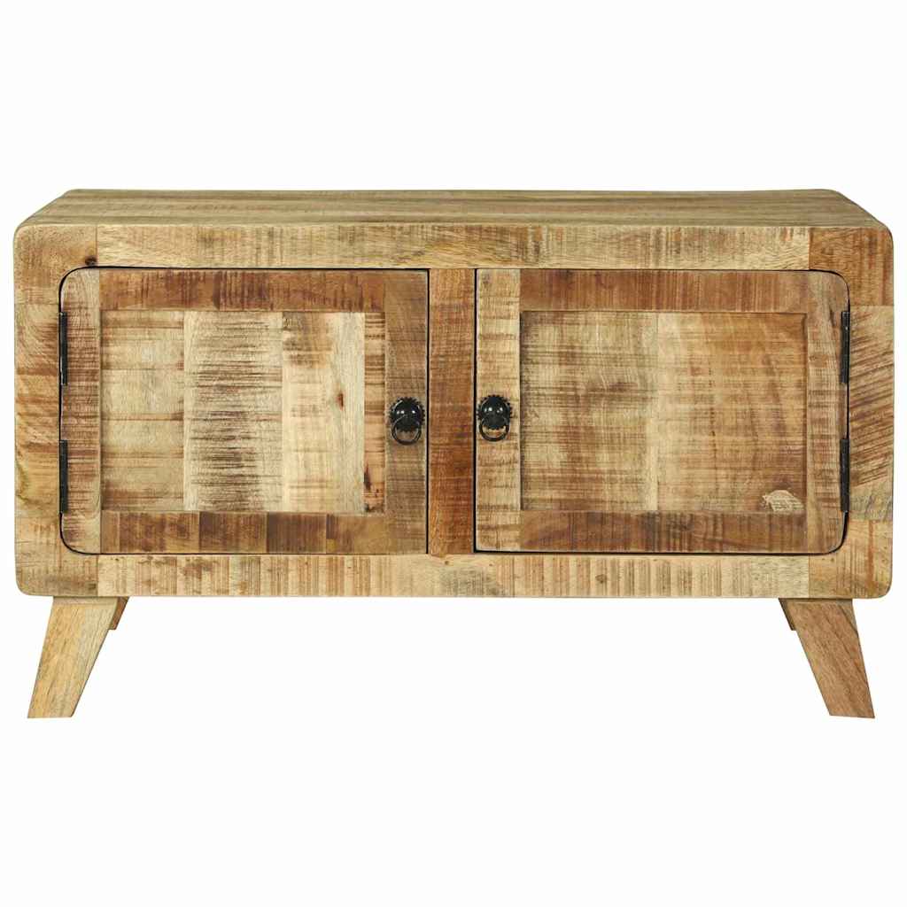Couchtisch Braun 80 x 54 x 45 cm Raues Mango-Massivholz