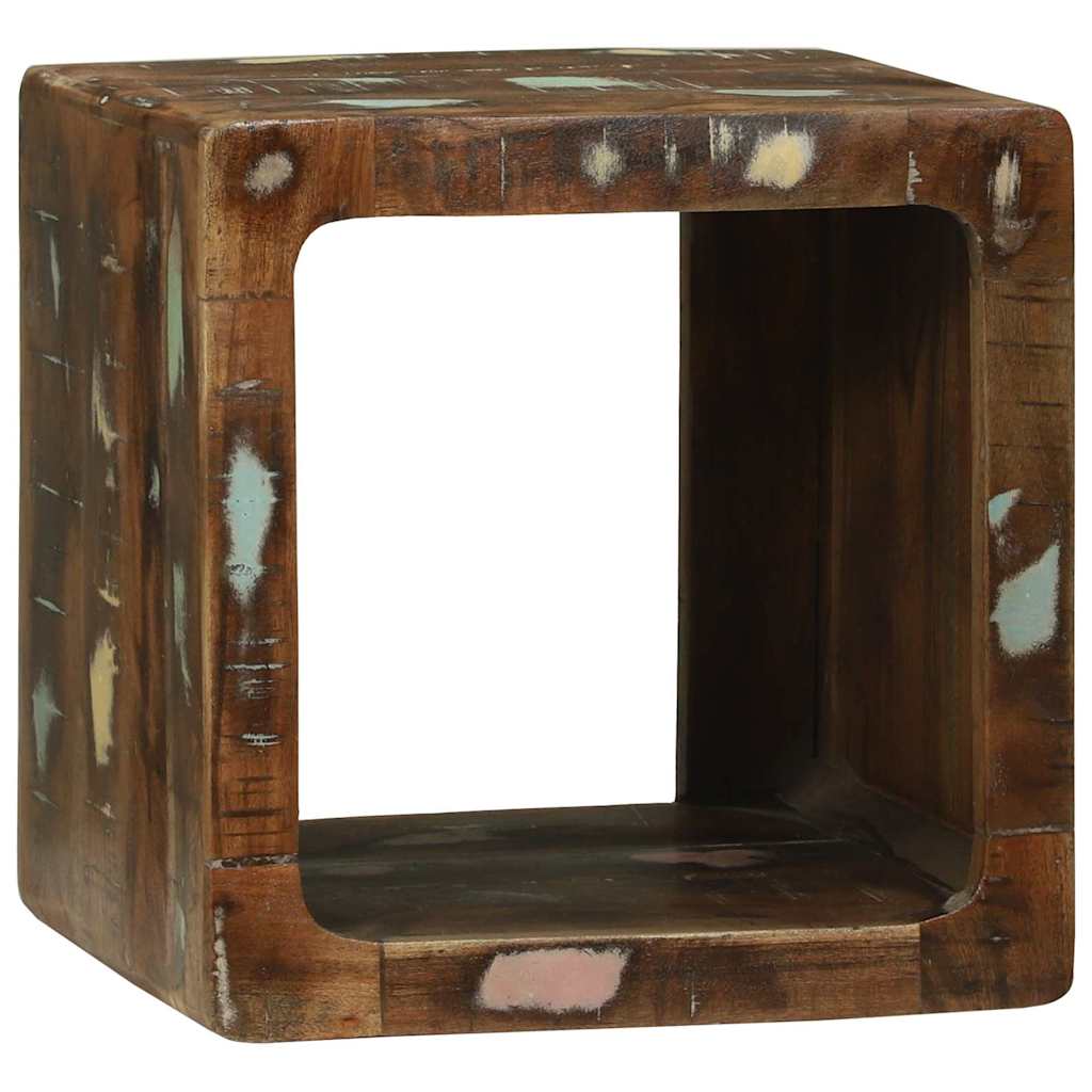 TV Einheit mit Regal 2 pcs Mehrfarbig recyceltes Massivholz
