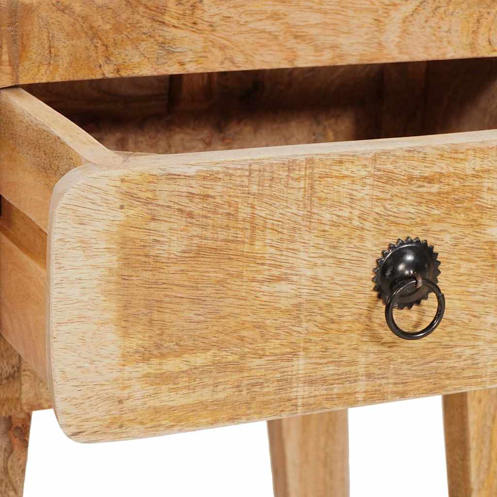 Beistelltische mit Tür Braun 40 x 32 x 46 cm massives Mangoholz