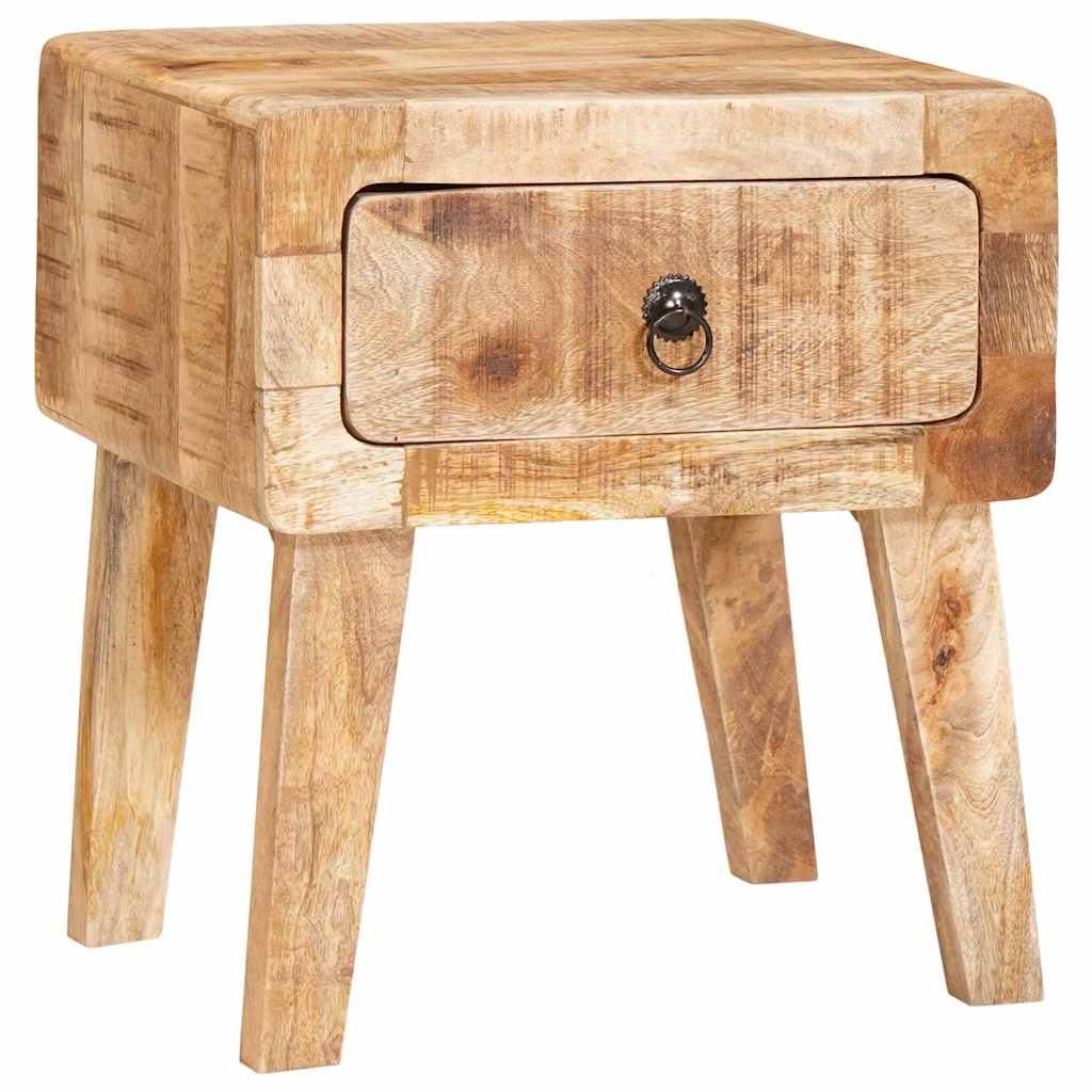Beistelltische mit Tür Braun 40 x 32 x 46 cm massives Mangoholz