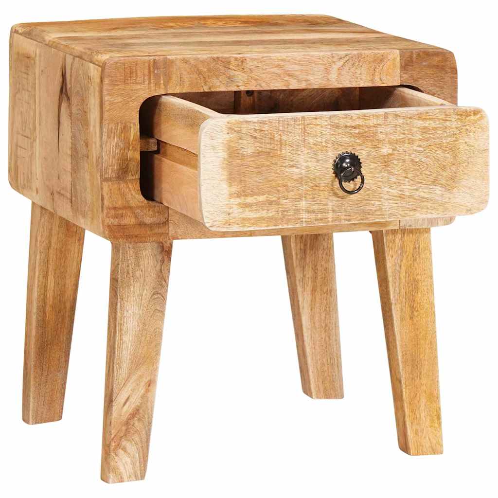 Beistelltische mit Tür Braun 40 x 32 x 46 cm massives Mangoholz