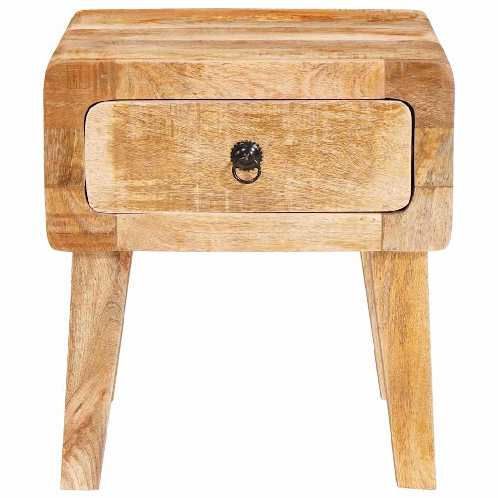 Beistelltische mit Tür Braun 40 x 32 x 46 cm massives Mangoholz