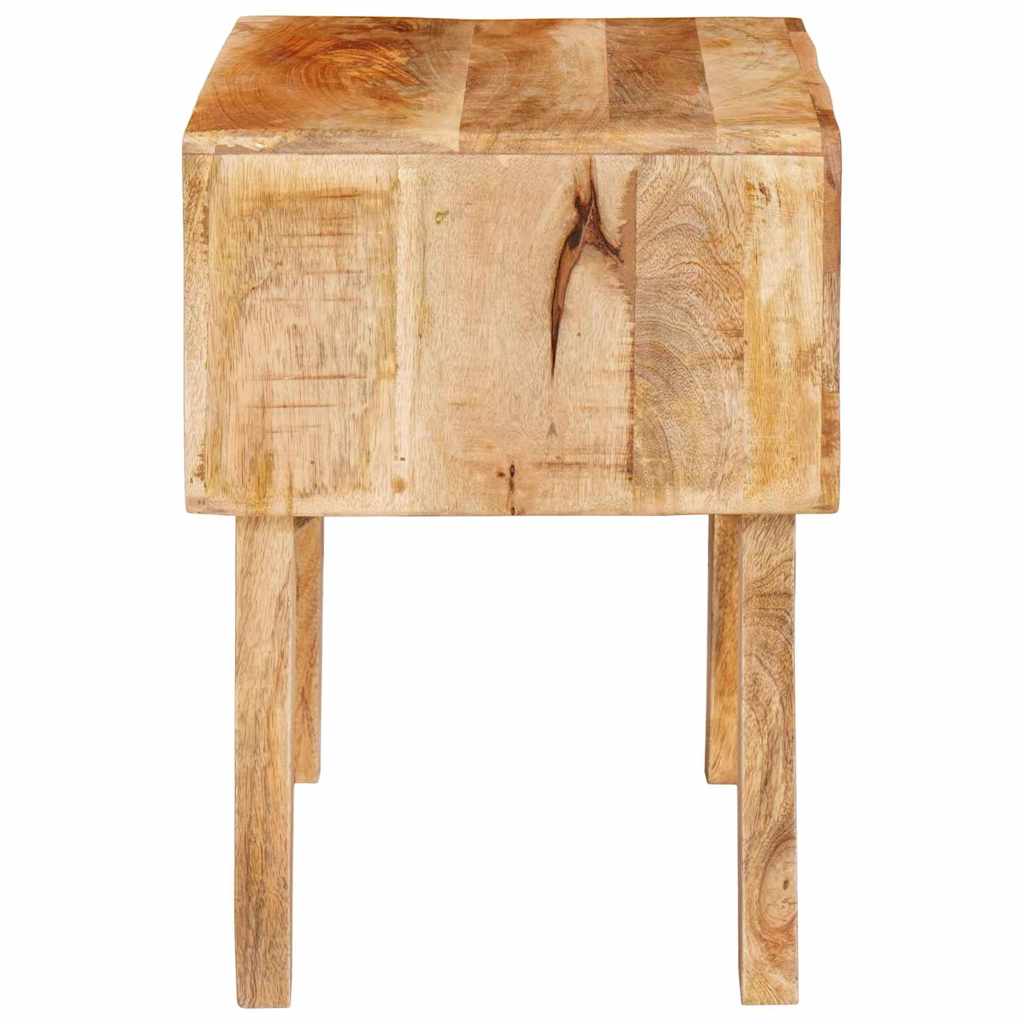 Beistelltische mit Tür Braun 40 x 32 x 46 cm massives Mangoholz