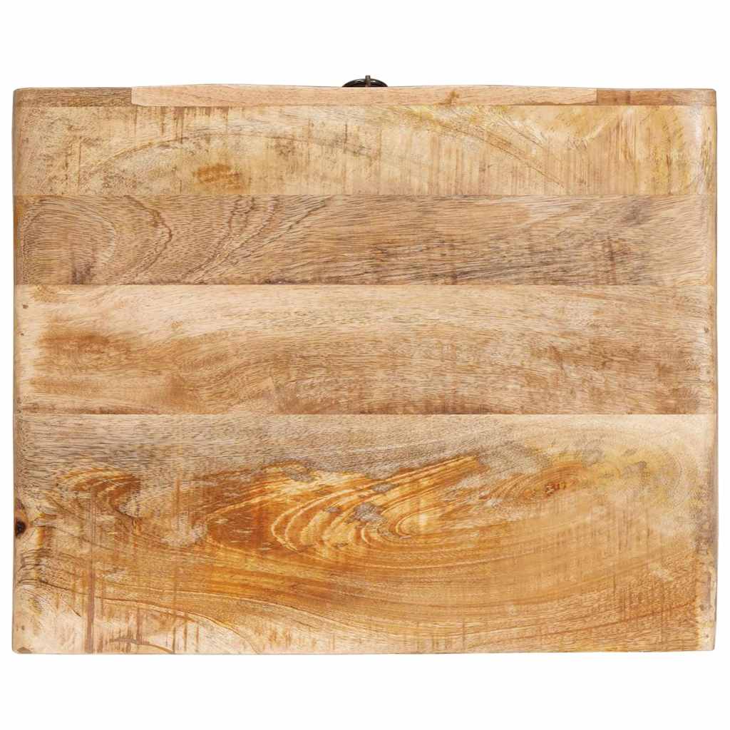 Beistelltische mit Tür Braun 40 x 32 x 46 cm massives Mangoholz