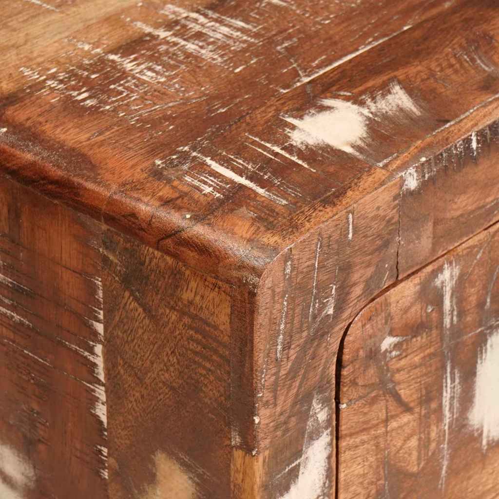 Beistelltische Mehrfarbig 40 x 32 x 46 cm recyceltes Massivholz