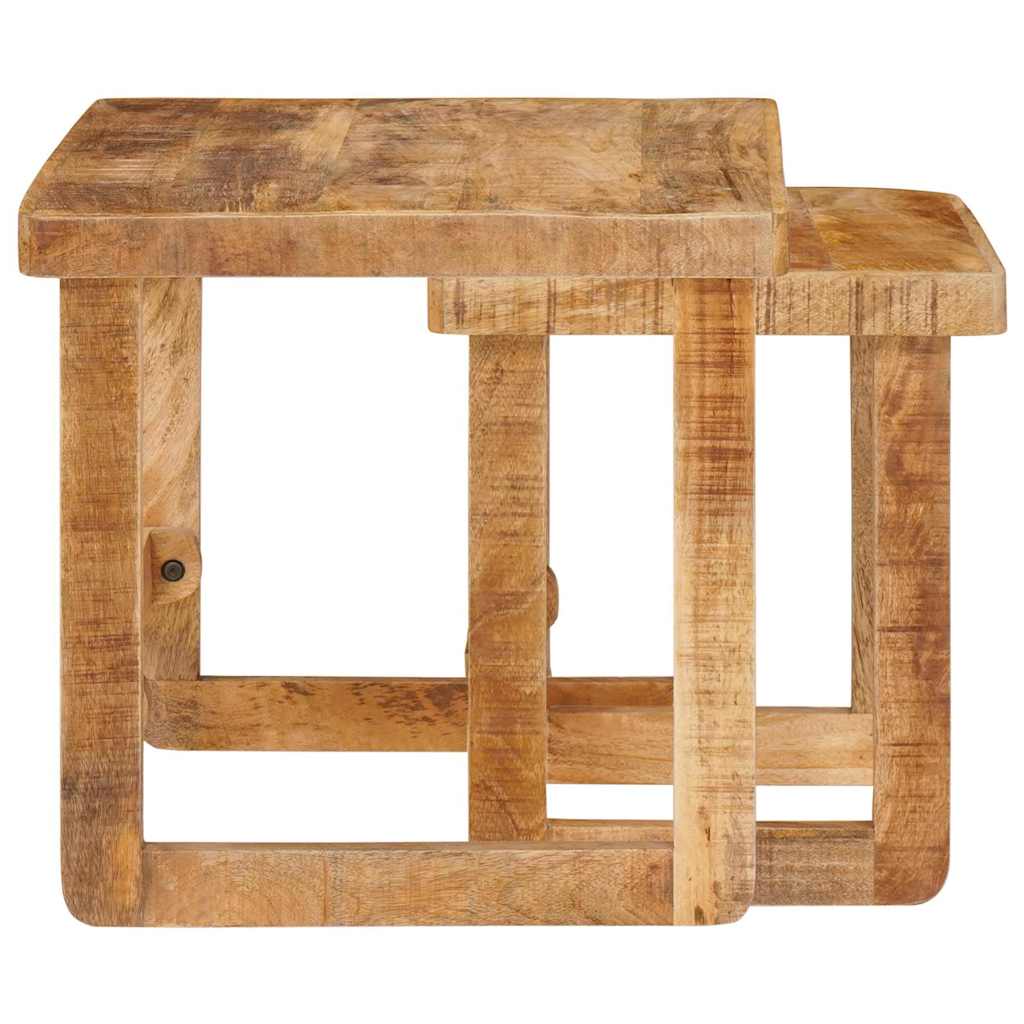 Beistelltische Braun massives Mangoholz