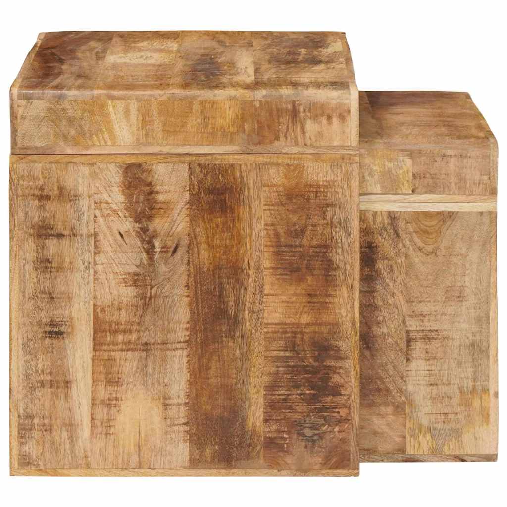 Beistelltische Braun massives Mangoholz