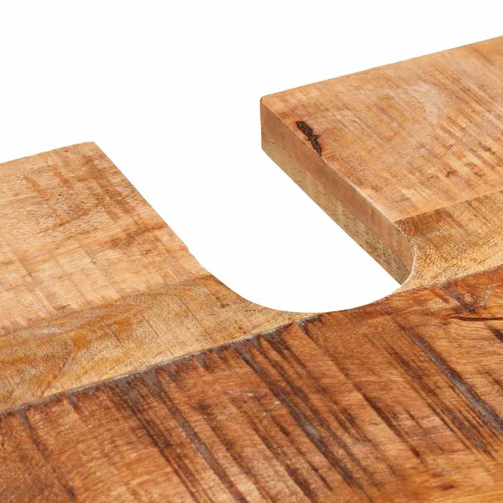 Badezimmer Schrank Braun Massives Mangoholz, Ingenieurholz
