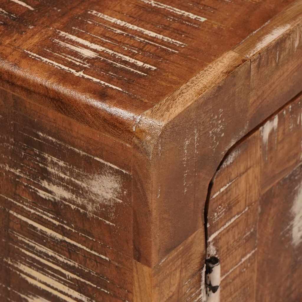 Badezimmer Schrank mit Tür Massivholz Reclaimed, Ingenieurholz