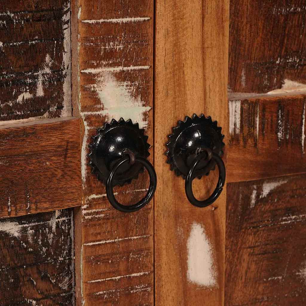 Badezimmer Schrank mit Tür Massivholz Reclaimed, Ingenieurholz
