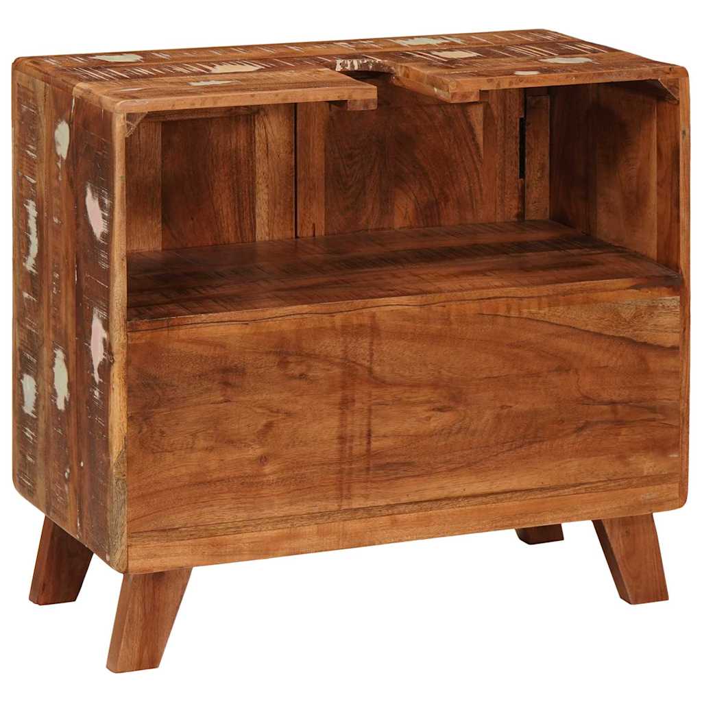 Badezimmer Schrank mit Tür Massivholz Reclaimed, Ingenieurholz