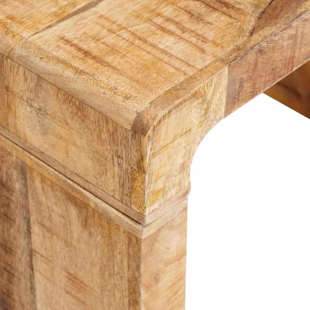 Beistelltisch Braun 60 x 35 x 45 cm massives Mangoholz