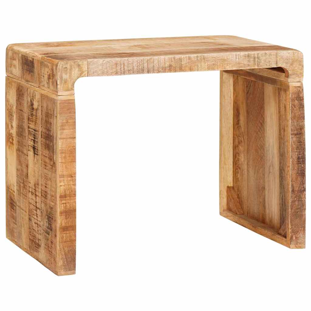 Beistelltisch Braun 60 x 35 x 45 cm massives Mangoholz