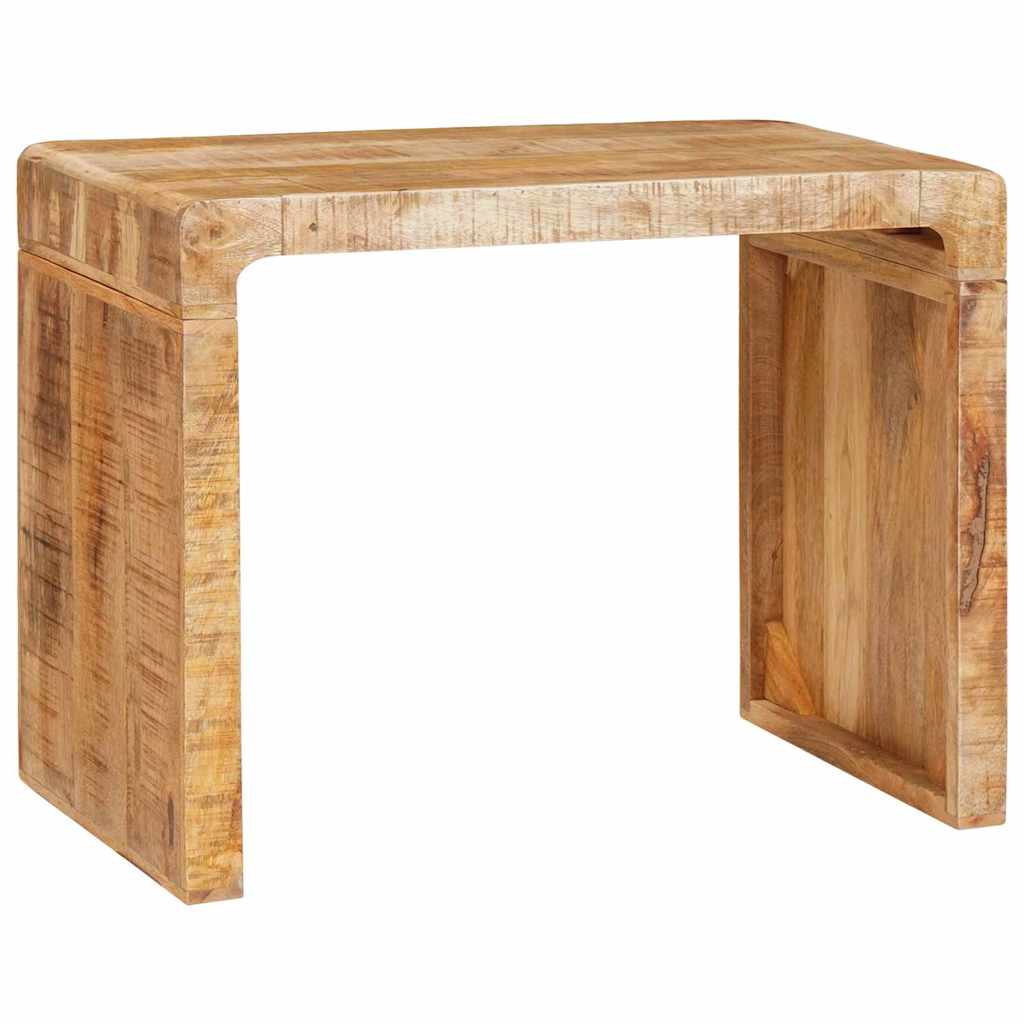 Beistelltisch Braun 60 x 35 x 45 cm massives Mangoholz