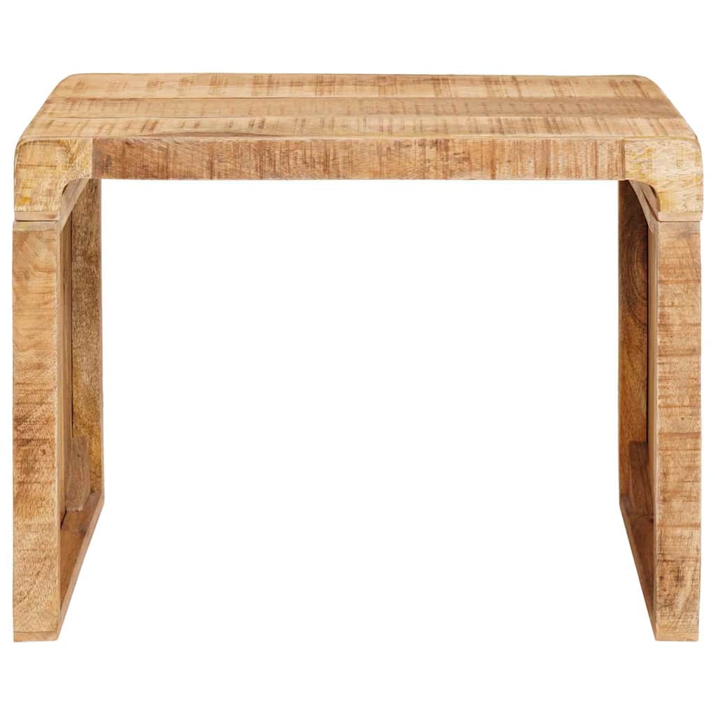 Beistelltisch Braun 60 x 35 x 45 cm massives Mangoholz