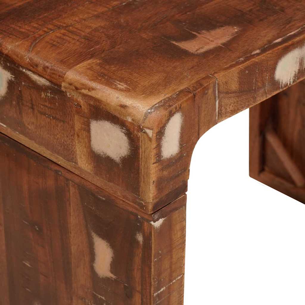 Beistelltisch 60 x 35 x 45 cm recyceltes Massivholz