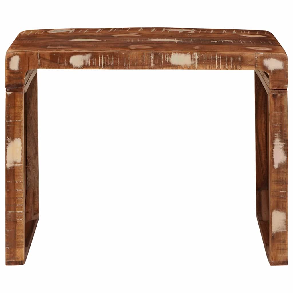 Beistelltisch 60 x 35 x 45 cm recyceltes Massivholz